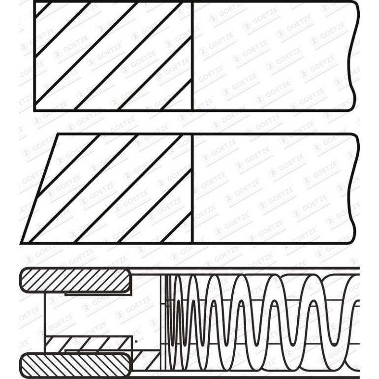 GOETZE ENGINE Kolbenring 08-429900-00 GOETZE ENGINE Kolbenring 08-429900-00