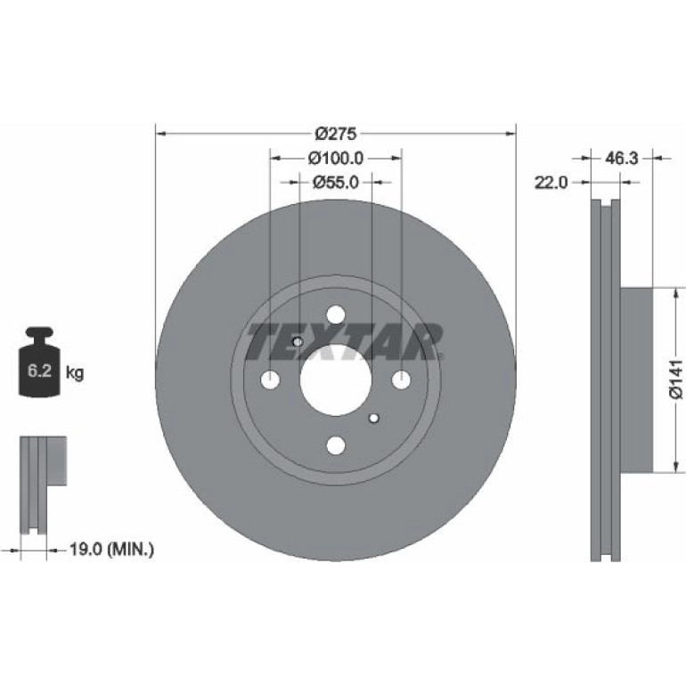 Bremsscheibe Toyota P. Yaris 06- Japan 92156200 Bremsscheibe Toyota P. Yaris 06- Japan 92156200