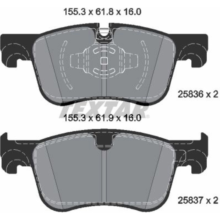 Bremsbelagsatz, Scheibenbremse 2583605 Bremsbelagsatz, Scheibenbremse 2583605