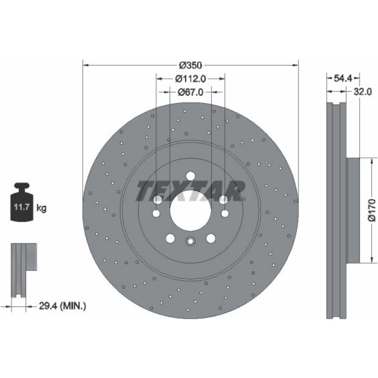 Bremsscheibe Db P. W166 4-Matic 11 92254405 Bremsscheibe Db P. W166 4-Matic 11 92254405