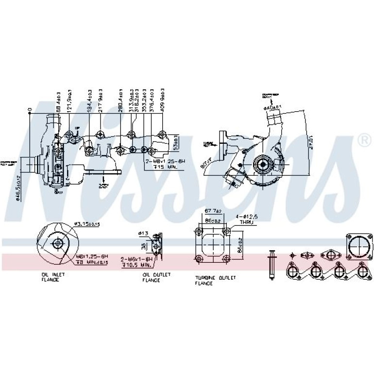 NISSENS Turbolader 93088 NISSENS Turbolader 93088