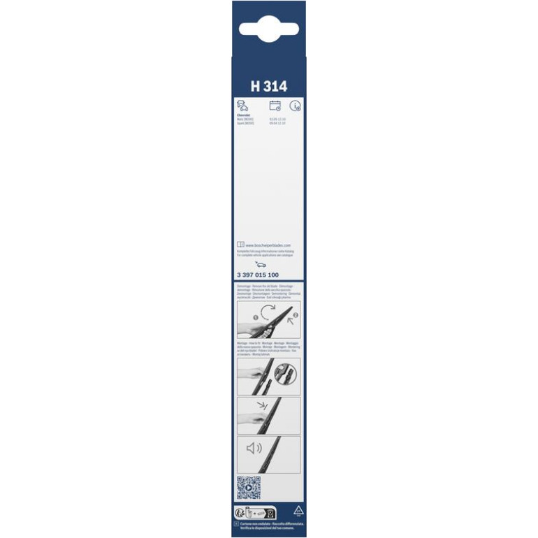 Bosch Heckscheibenwischer H314 3397015100 Bosch Heckscheibenwischer H314 3397015100