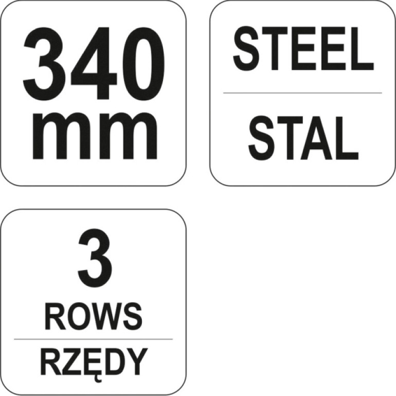 Stahldrahtbürste 3Reihig YT-6330 Stahldrahtbürste 3Reihig YT-6330