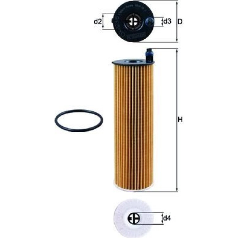 MAHLE Ölfilter OX 823/6D MAHLE Ölfilter OX 823/6D