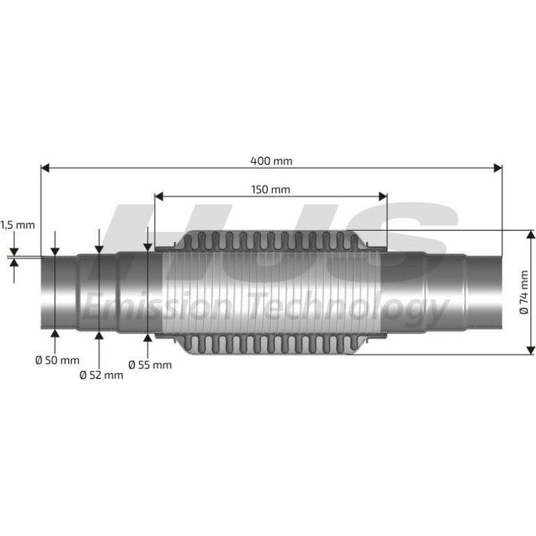 Stufenflexrohr 83 00 8568 Stufenflexrohr 83 00 8568
