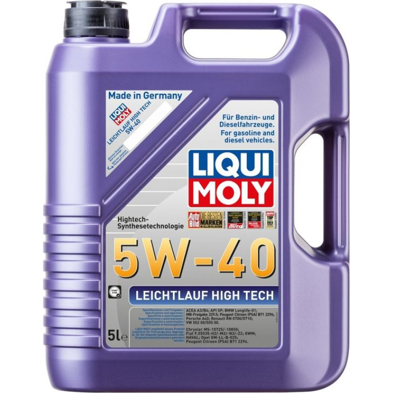 Liqui Moly Leichtlauf High Tech 5W-40 5 l 3864 Liqui Moly Leichtlauf High Tech 5W-40 5 l 3864