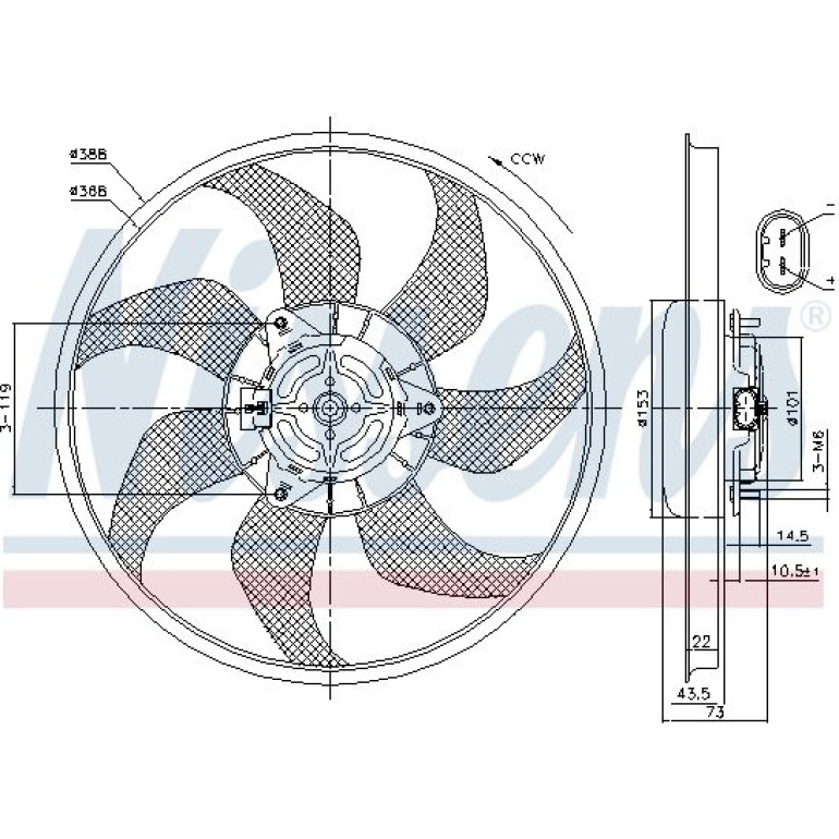 Kühlerlüfter PKW 85776