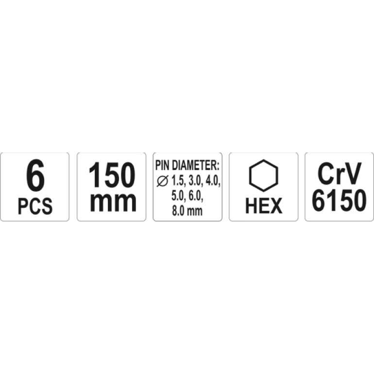 Splinttreibersatz 6-Tlg YT-47121