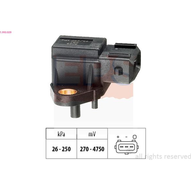 Luftdrucksensor, Saugrohrdruck 1.993.029 Luftdrucksensor, Saugrohrdruck 1.993.029