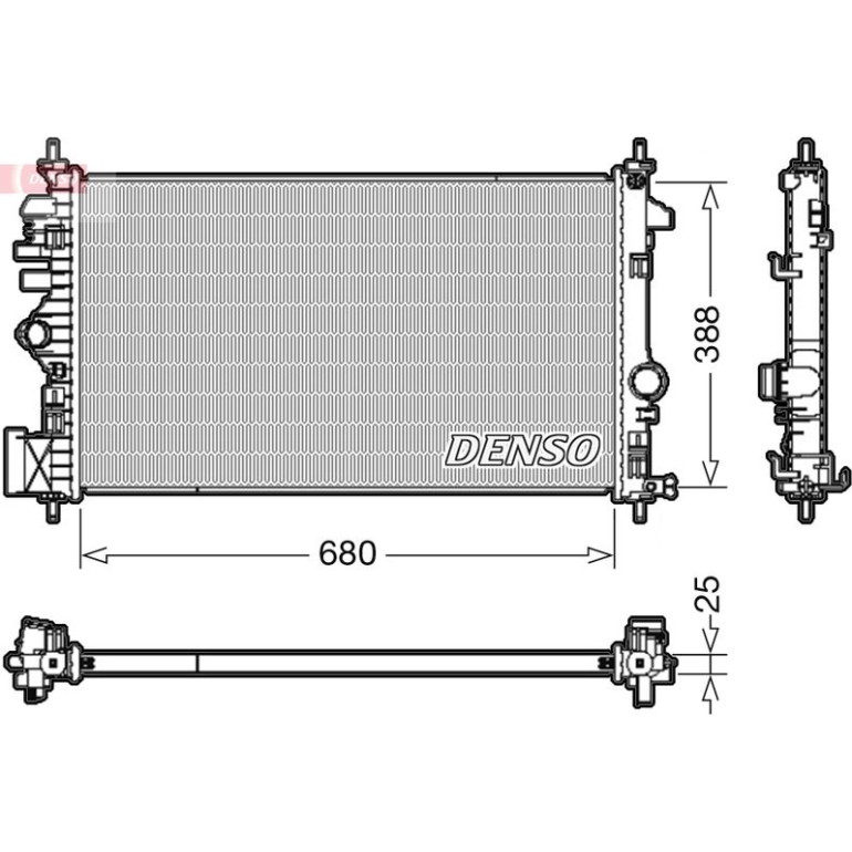 DENSO Motorkühler DRM20109 DENSO Motorkühler DRM20109