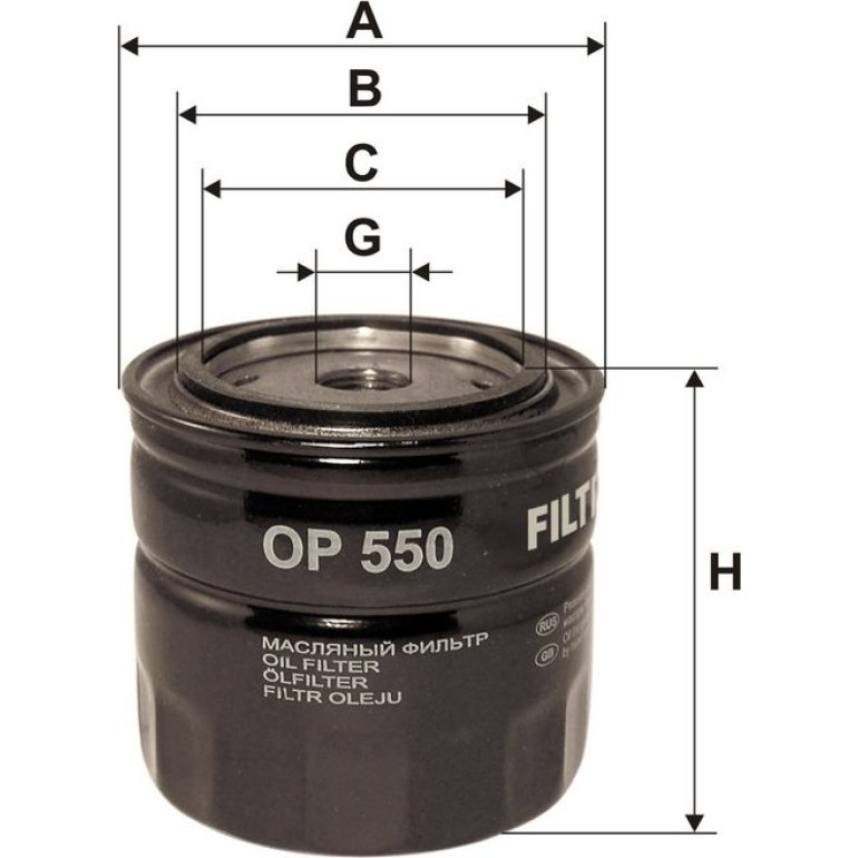 FILTRON Ölfilter OP 550 FILTRON Ölfilter OP 550