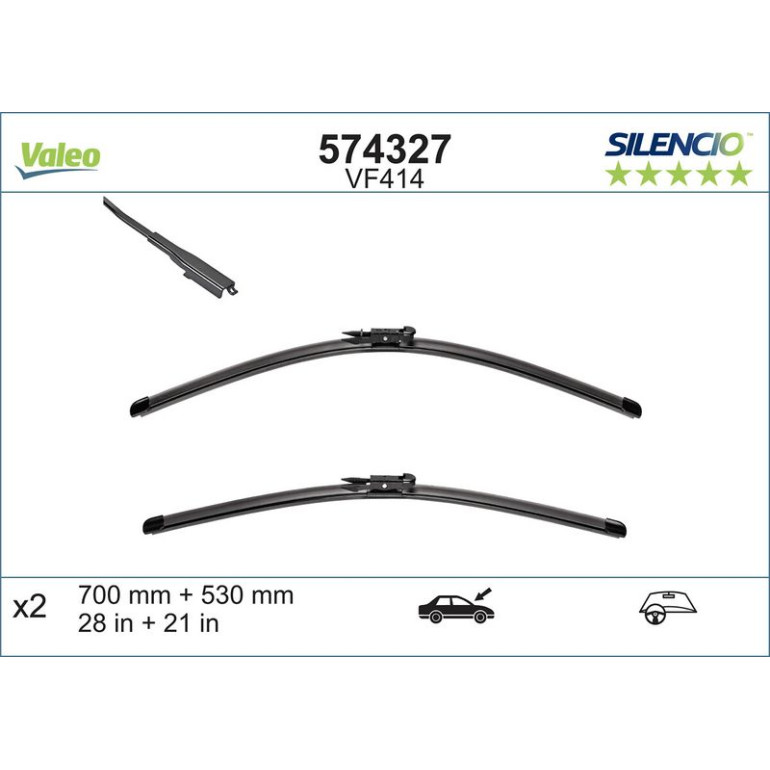 VM414 VALEO Silencio X.TRM Wischer 574327 VM414 VALEO Silencio X.TRM Wischer 574327