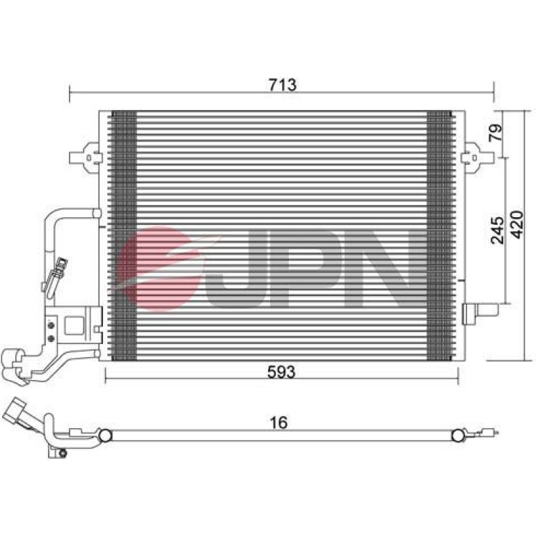 JPN Kondensator, Klimaanlage 60C9137-JPN JPN Kondensator, Klimaanlage 60C9137-JPN
