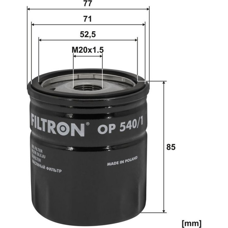 FILTRON Ölfilter OP 540/1 FILTRON Ölfilter OP 540/1