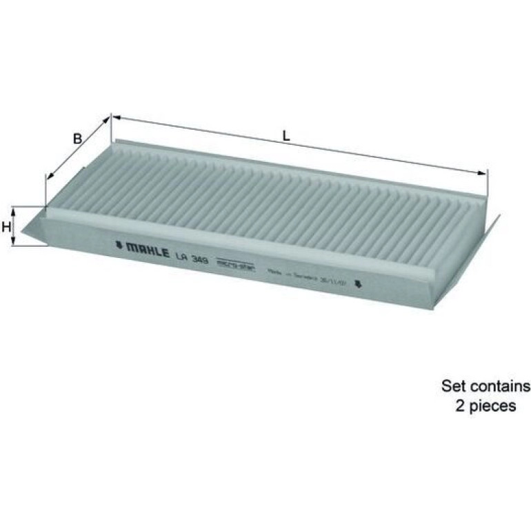 MAHLE Filter, Innenraumluft LA 349/S MAHLE Filter, Innenraumluft LA 349/S