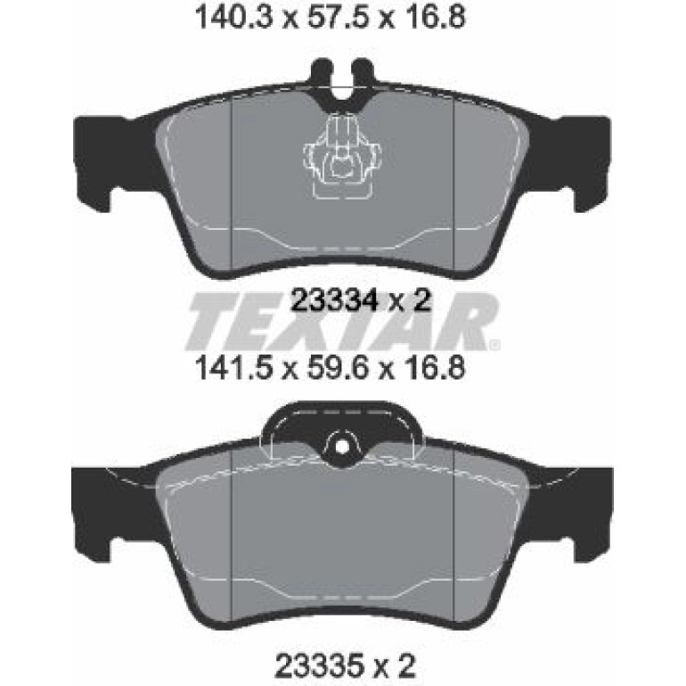 Bremsbelagsatz Db T. W211/W212/W220/W221/C219 2333403