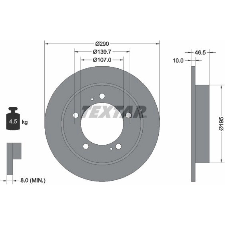 Bremsscheibe Suzuki P. Jimny 98-/Vitara -99 92066003 Bremsscheibe Suzuki P. Jimny 98-/Vitara -99 92066003