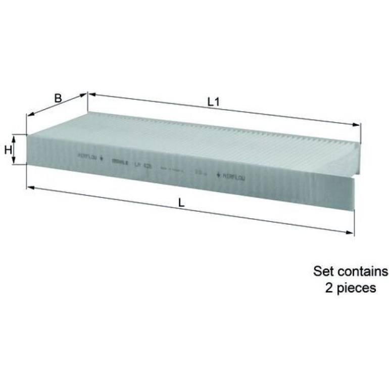 MAHLE Filter, Innenraumluft LA 428/S