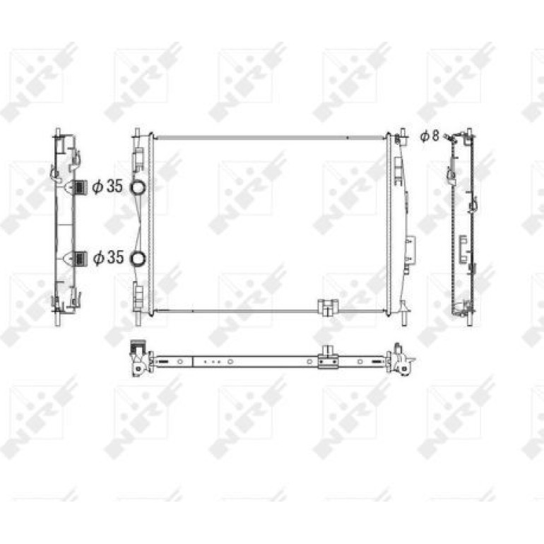 Kühler, Motorkühlung 53755 Kühler, Motorkühlung 53755