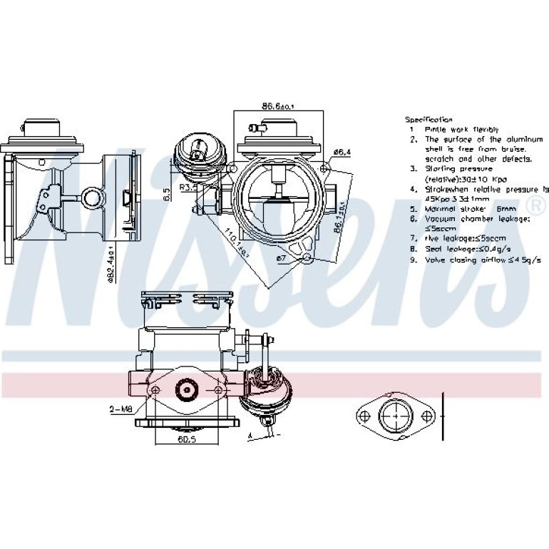 NISSENS Agr-Ventil 98268 NISSENS Agr-Ventil 98268