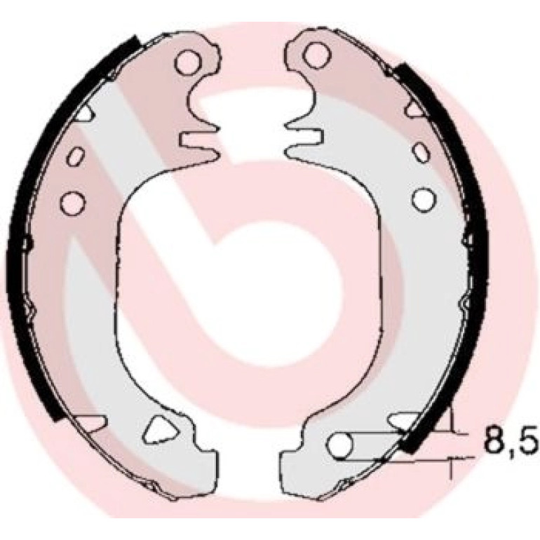 Bremsbackensatz HA S 61 535 Bremsbackensatz HA S 61 535