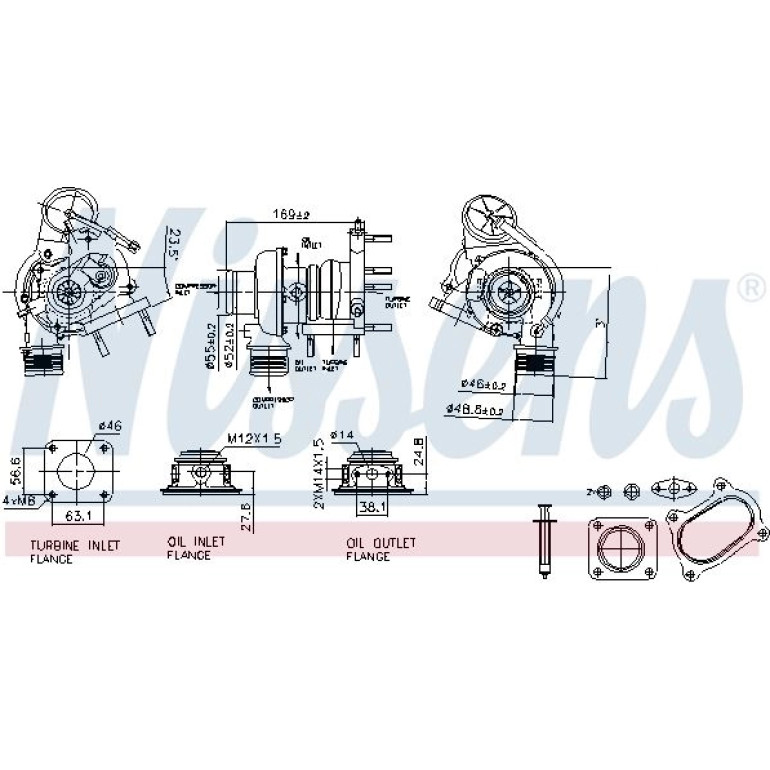 NISSENS Turbolader 93424 NISSENS Turbolader 93424