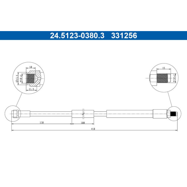 Bremsschlauch 24.5123-0380.3 Bremsschlauch 24.5123-0380.3