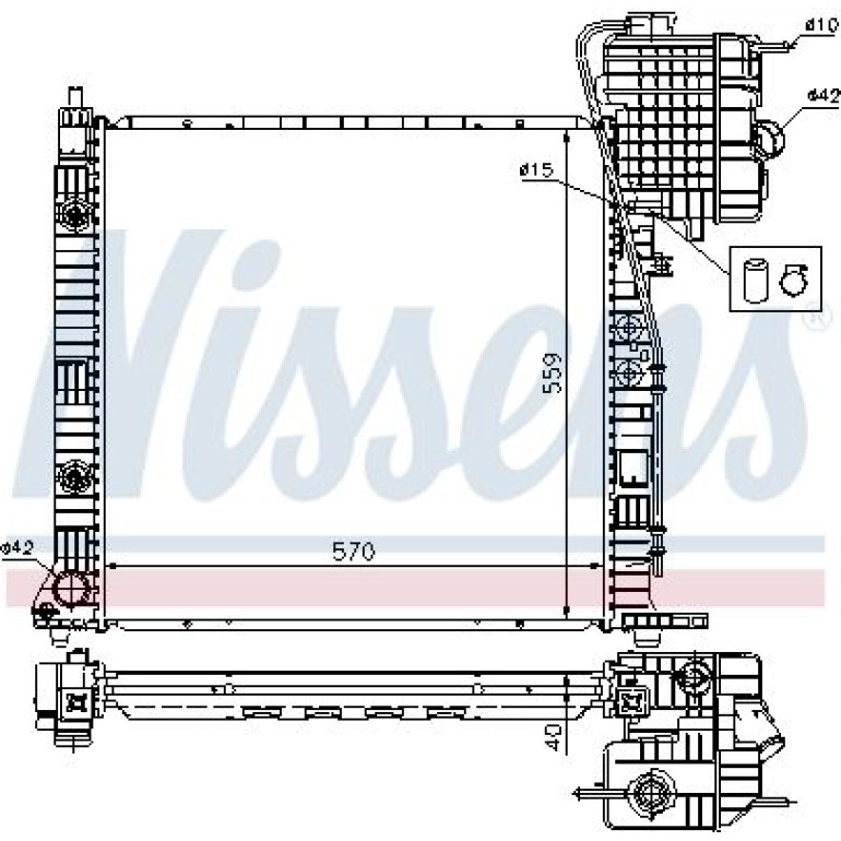 Wasserkühler PKW 62561A Wasserkühler PKW 62561A