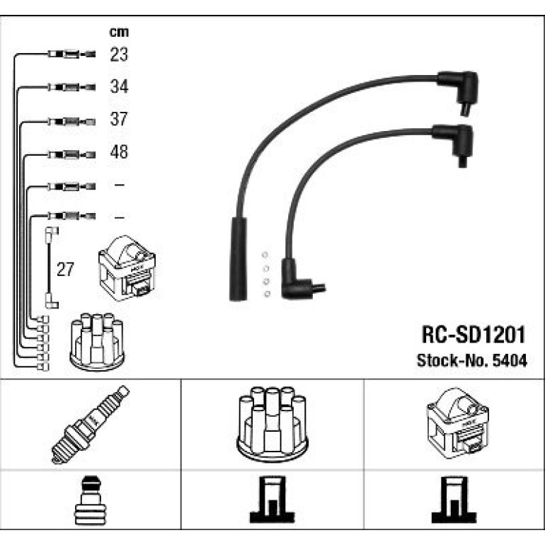 RC-SD1201 NGK - Zündkabelsatz 5404 RC-SD1201 NGK - Zündkabelsatz 5404