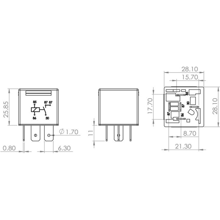 Relais 0 986 AH0 251