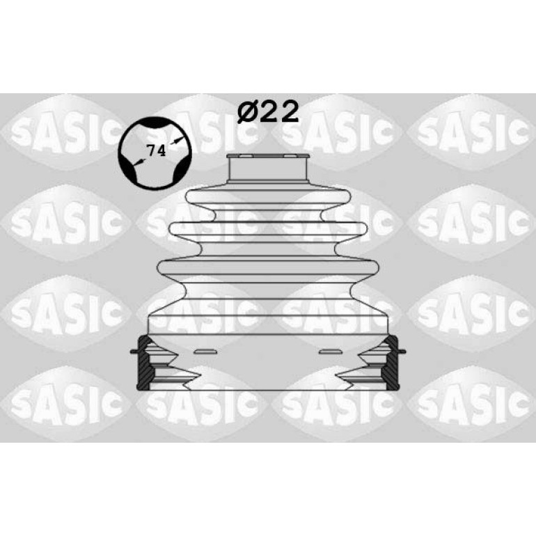 SASIC Faltenbalgsatz, Antriebswelle 1904028 SASIC Faltenbalgsatz, Antriebswelle 1904028
