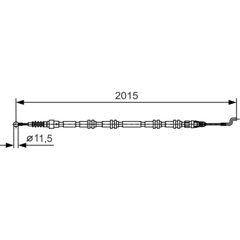 Handbremsseil 1987482017 Handbremsseil 1987482017