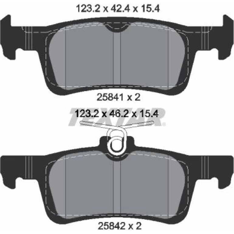 Bremsbelagsatz Peugeot T. 308 13- Für 249Mm Scheiben 2584101 Bremsbelagsatz Peugeot T. 308 13- Für 249Mm Scheiben 2584101