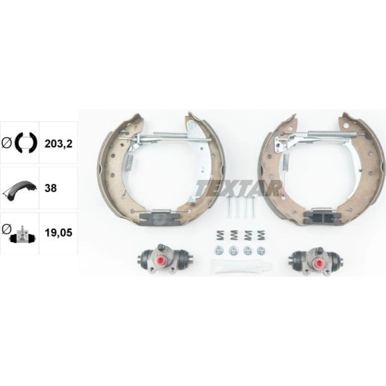 Satz Bremsbacken Renault Laguna 1.8 95-01 Kpl. Mit Zylinder 84048000 Satz Bremsbacken Renault Laguna 1.8 95-01 Kpl. Mit Zylinder 84048000