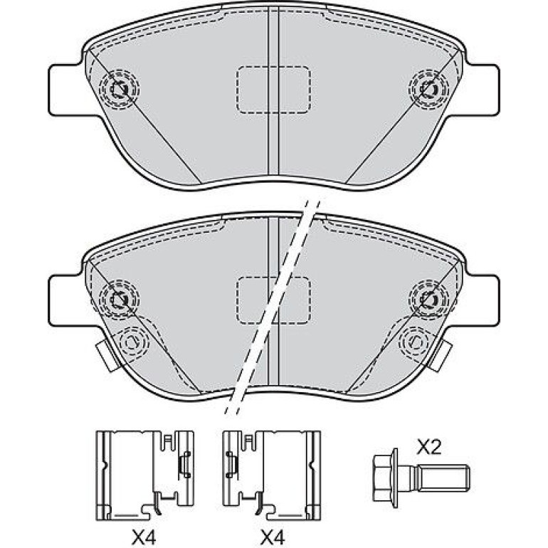 VALEO Bremsbeläge 601727