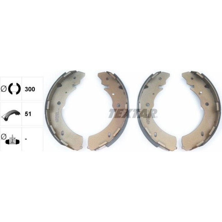 Bremsbacken Mitsubishi L200 2.5Di-D 06 91073000 Bremsbacken Mitsubishi L200 2.5Di-D 06 91073000