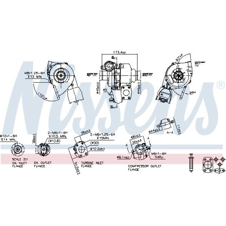 NISSENS Turbolader 93257 NISSENS Turbolader 93257
