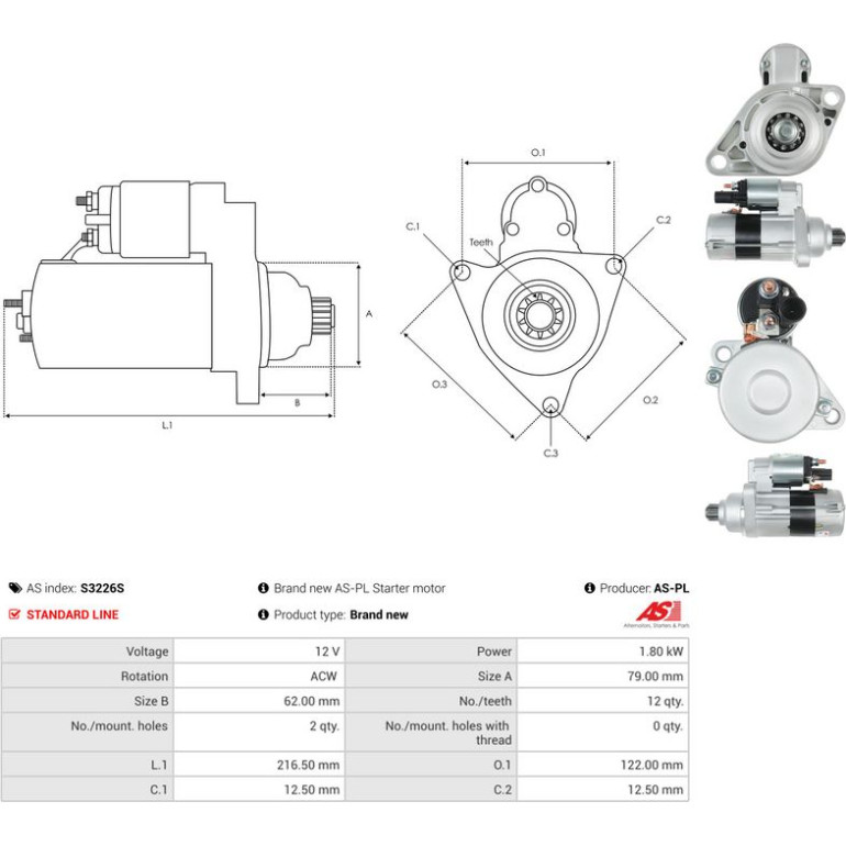 STARTER S3226S STARTER S3226S