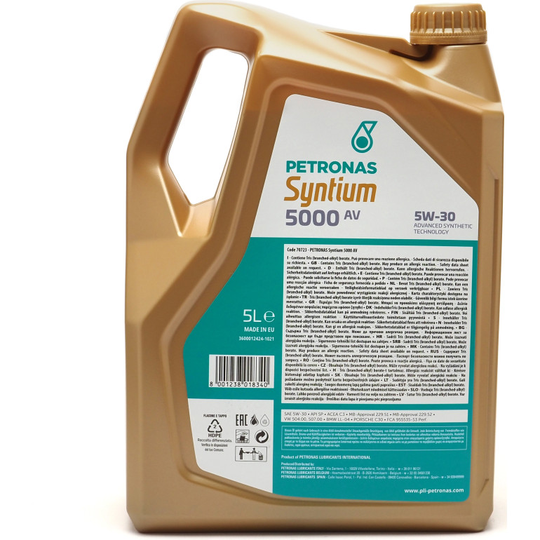 PETRONAS Syntium 5000 AV 5W-30 70723M12EU