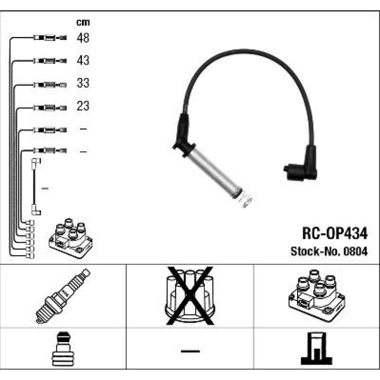 Zündleitungssatz RC-OP434