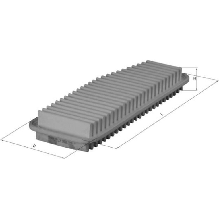 MAHLE Luftfilter LX 1611 MAHLE Luftfilter LX 1611