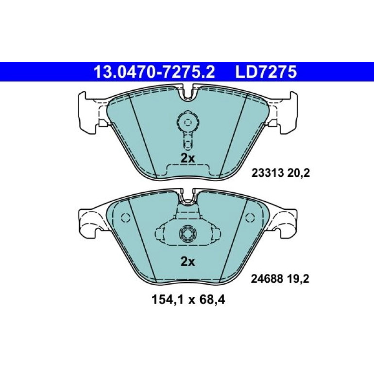 Bremsbelagsatz Bmw S. 5 09- Keramik 13.0470-7275.2 Bremsbelagsatz Bmw S. 5 09- Keramik 13.0470-7275.2