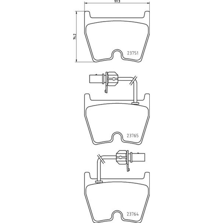 BREMBO Bremsklötze VA P 85 078 BREMBO Bremsklötze VA P 85 078