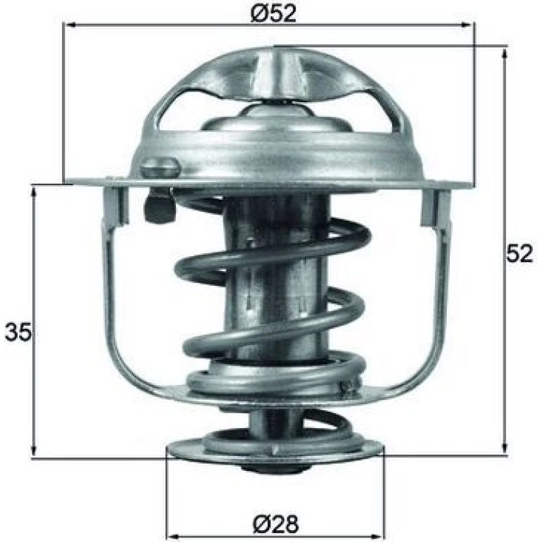 Thermostateinsatz mit Dichtung TX 165 88D Thermostateinsatz mit Dichtung TX 165 88D