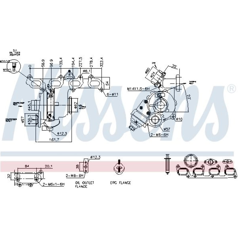 NISSENS Turbolader 93356 NISSENS Turbolader 93356