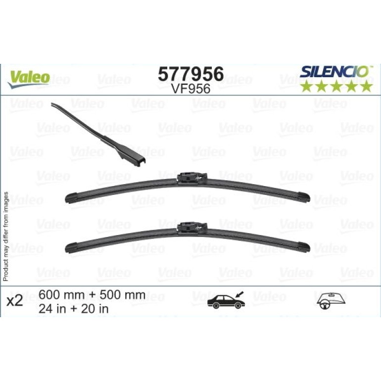 VALEO Silencio Flat Blade Set 577956 VALEO Silencio Flat Blade Set 577956