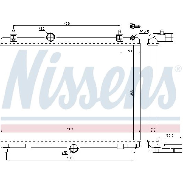 Wasserkühler PKW 636009 Wasserkühler PKW 636009