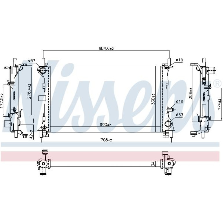 Wasserkühler PKW 62052 Wasserkühler PKW 62052