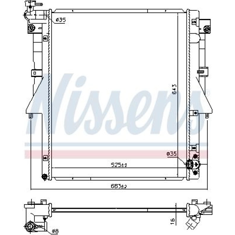 Wasserkühler PKW 606549 Wasserkühler PKW 606549