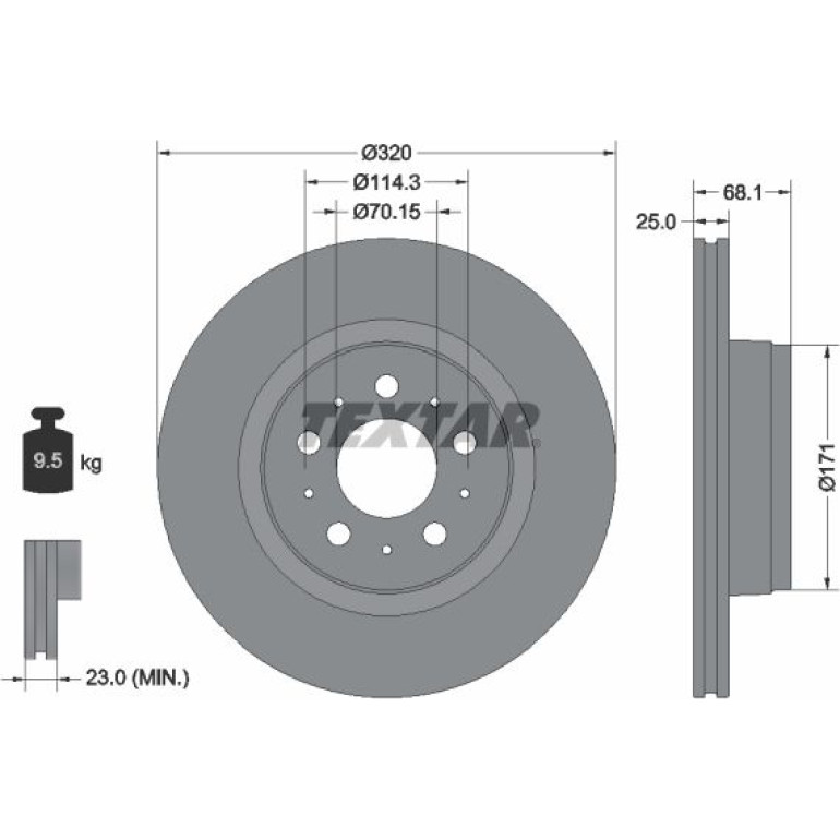 BREMSSCHEIBE 92333005 BREMSSCHEIBE 92333005